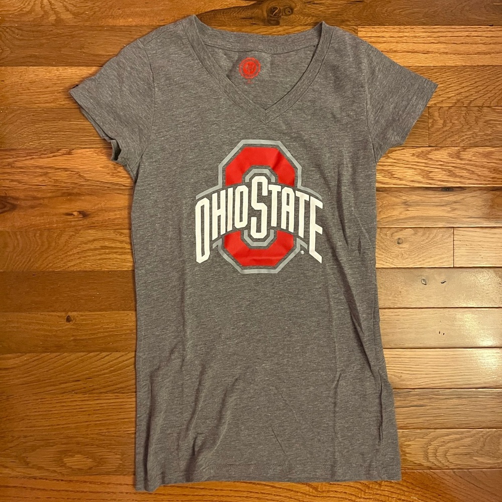 Ohio State Gray V-Neck T-Shirt